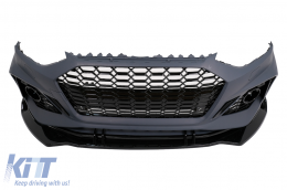 Frontstoßstange für Audi A4 B9 8W Facelift 2020+ Quattro RS4 Look Gitter-image-6105948