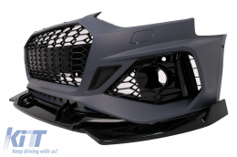 Frontstoßstange für Audi A4 B9 8W Facelift 2020+ Quattro RS4 Look Gitter-image-6105949