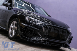 Frontstoßstange für Audi A4 B9 8W Facelift 2020+ Quattro RS4 Look Gitter-image-6110953