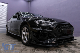 Frontstoßstange für Audi A4 B9 8W Facelift 2020+ Quattro RS4 Look Gitter-image-6110954