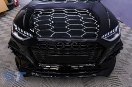 Frontstoßstange für Audi A4 B9 8W Facelift 2020+ Quattro RS4 Look Gitter-image-6110955