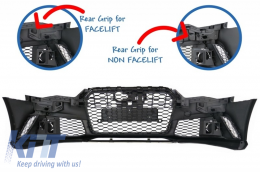 Frontstoßstange für Audi A6 C7 4G Facelift 15-18 Anbauspoiler RS6 Look-image-6075874