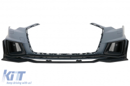 image-65-Frontstoßstange für Audi A6 C8 4K 2018-2020 RS6 Design Seitengitter PDC SRA