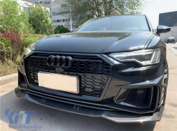 Frontstoßstange für Audi A6 C8 4K 2018-2020 RS6 Design Seitengitter PDC SRA-image-6081821