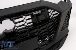 Frontstoßstange für Audi A6 C8 4K 2018+ RS6 Look Zentraler Grill Glänzend schwarz-image-6075540