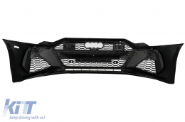 Frontstoßstange für Audi A6 C8 4K 2018+ RS6 Look Zentraler Grill Glänzend schwarz-image-6075541