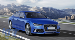 Frontstoßstange für AUDI A7 4G Facelift 2015-2018 Gitter RS7 Look-image-6041116