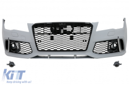 image-40-Frontstoßstange für Audi A7 4G Vor-Facelift 2010-2014 Seite Gitter RS7-Design