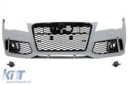 image-50-Frontstoßstange für Audi A7 4G Vor-Facelift 2010-2014 Seite Gitter RS7-Design