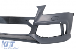 Frontstoßstange für Audi Q5 8R SUV 2012-2016 Gitter Bienenwabe SRA PDC Inhaber-image-6072190