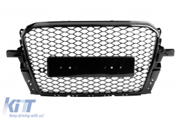 Frontstoßstange für Audi Q5 8R SUV 2012-2016 Gitter Bienenwabe SRA PDC Inhaber-image-6072196