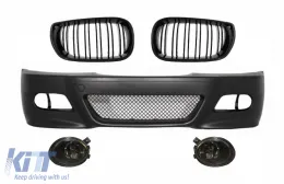 image-36-Frontstoßstange für BMW 3er Coupé Cabrio Limo Kombi E46 98-04 NBL Gitter M3 Look
