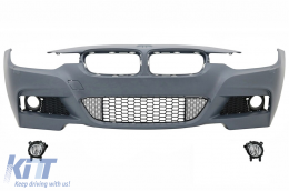 image-34-Frontstoßstange für BMW 3er F30 F31 2011-2019 M-Technik Look Mit Nebellichter