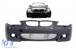 Frontstoßstange für BMW 5er E60 E61 LCI 07-10 Kühlergrill M5 Look PDC 18mm-image-6085089