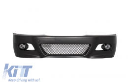 Frontstoßstange für BMW E46 Coupé Cabrio Limo Touring 98-04 NBL Zentralgitter M3 Look-image-5993994