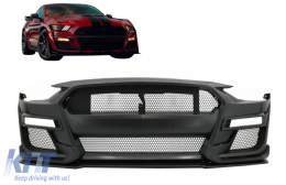 Frontstoßstange für Ford Mustang Mk6 VI Sechste Generation Facelift 18-19 GT500 Look-image-6084473