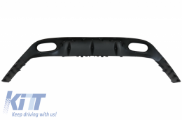 Frontstoßstange für Mercedes E C238 A238 2016+ E63 Look Diffusor Auspuff Tipps Schwarz-image-6058665