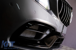 Frontstoßstange für Mercedes W205 S205 A205 C205 2014-2018 C63 Look Gitter Chrom-image-6086087
