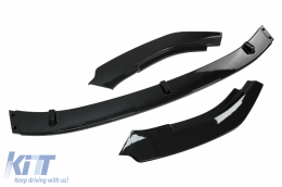 Frontstoßstange für VW Golf 6 MK6 08-13 GTI Look Lippe Erweiterung Spoiler Glänzend schwarz-image-6072319