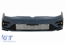 Frontstoßstange für VW Golf 7.5 17–20 R GTI. Look mit zentralem abzeichenlosem Kühlergrill-image-6058362