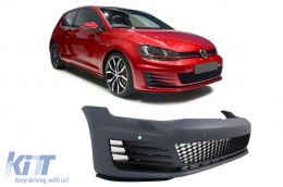 Frontstoßstange für VW Golf VII 7 5G 13-17 Gitter GTI Look-image-6105564