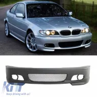 image-12-Frontstoßstange geeignet für BMW 3 E46 99-06 Coupe M-Pack Look