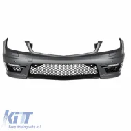 image-15-Frontstoßstange geeignet für Mercedes-Benz C-Klasse W204 07-14 A Design 63 Facelift-Look mit DRL