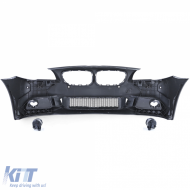 Frontstoßstange im Sportlook mit schwarzen Lüftungsschlitzen, geeignet für BMW 5er F10 F11 10-13-image-6206596