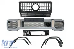 image-47-Frontstoßstange Kotflügelverbreiterung Radkästen Gitter für Mercedes G W463 89-18 G65 Look