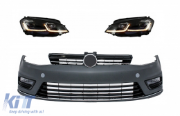image-54-Frontstoßstange LED Scheinwerfer Dynamisch Lichter für VW Golf 7 2013-2017 R-Line Look