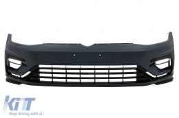 image-37-Frontstoßstange mit LED DRL für VW Golf 7.5 2017-2020 R-Design Spoile
