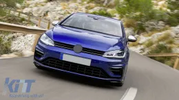 Frontstoßstange mit LED DRL für VW Golf 7.5 2017-2020 R-Design Spoile-image-6085500