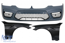 image-27-Frontstoßstange mit Vordere Kotflügel für BMW 5er G30 G31 17-19 M5 Sport Look
