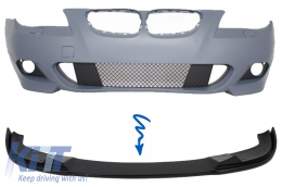image-60-Frontstoßstange Spoiler Addon Lip für BMW 5er E60 E61 M-Technik 04-11 HM Style-