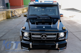 Frontstoßstange Spoiler LED DRL Verlängerung für Mercedes G-Klasse W463 89-17-image-55768