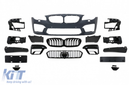 Frontstoßstange & Zentrale Gitter für BMW 5er F10 F11 2011-2017 M5 2020 Look-image-6096979