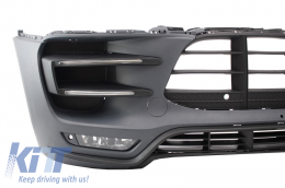 Frontstoßstange  für Porsche Macan 14-07.18 Turbo Look Gitter Nebelscheinwerfer-image-6022025