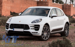 Frontstoßstange  für Porsche Macan 14-07.18 Turbo Look Gitter Nebelscheinwerfer-image-6022033