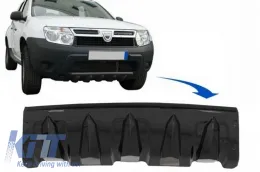 image-5-Frontstoßstangenschutz für DACIA Duster 4x4 / 4x2 2010-2017 Glänzend Schwarz