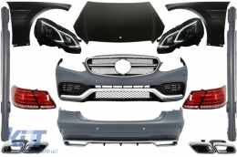 image-3-Full Conversion Body Kit suitable for Mercedes Benz W212 E-Class Pre Facelift (2009-2013) E63 Design