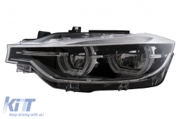Full LED Фарове Angel Eyes Подходящ за BMW 3 Series F30 F31 Sedan Touring (2011-up)-image-6002794