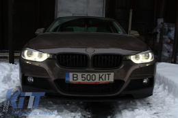 Full LED Фарове Angel Eyes Подходящ за BMW 3 Series F30 F31 Sedan Touring (2011-up)-image-6002799