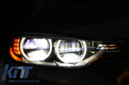 Full LED Фарове Angel Eyes Подходящ за BMW 3 Series F30 F31 Sedan Touring (2011-up)-image-6002806
