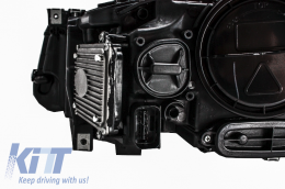 Full LED Angel Eyes Фарове подходящи за BMW 5 Series F10 F11 LCI (2014-2017)-image-6011705