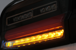Full LED Bar Taillights suitable for BMW 5 Series F10 (2011-2017) Black Line Dynamic Sequential Turning Signal-image-6096157