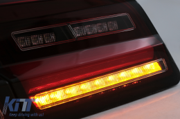 Full LED Bar Taillights suitable for BMW 5 Series F10 (2011-2017) Red Smoke Dynamic Sequential Turning Signal-image-6096175