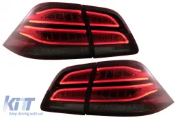 image-53-Full LED barra luces traseras para Mercedes Clase M W166 2012-2015 rojo blanco LHD