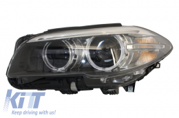 Фарове Full LED Bi-Xenon Angel Eyes подходящи за BMW 5 Series F10 F11 (2011-2013) LCI Facelift Look-image-6027081