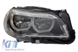 Фарове Full LED подходящи за BMW 5 Series F10 F11 (2011-2013) Angel Eyes-image-6018389