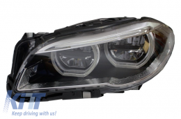 Фарове Full LED подходящи за BMW 5 Series F10 F11 (2011-2013) Angel Eyes-image-6018414